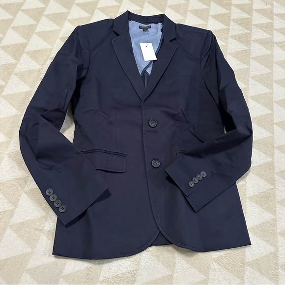 J crew boys Thompson suit jacket flex chino bunion blue - Picture 2 of 3